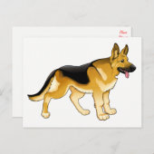 Deutscher Schäferhund Welpenhund - Hallo, Denken S Postkarte (Vorne/Hinten)