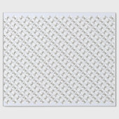 Deutscher Schäferhund (wht) Geschichtsdesign Geschenkpapier (Flach)