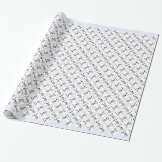 Deutscher Schäferhund (wht) Geschichtsdesign Geschenkpapier (Ungerollt)