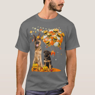 Deutscher Schäferhund Witch Funny Halloween Süße T T-Shirt