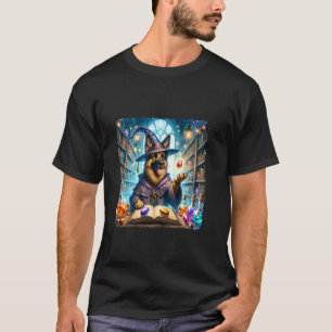 Deutscher Schäferhund-Zauberer verwandelt Gegenstä T-Shirt