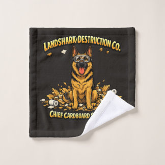 Deutscher Schäferhund Zertifizierter Inneneinricht Waschlappen