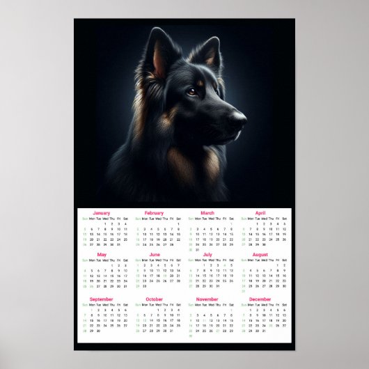 Deutscher Schäferkalender 2025 Poster (Vorne)