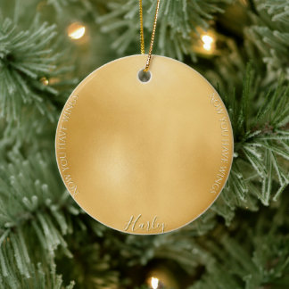 Deutscher Schäferkünstler Foto Weihnachten Keramik Ornament