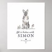 Deutscher Schäferleben ist besser mit dem eigenen Poster (Vorne)