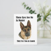 Deutscher Schäfermeister Postkarte (Stehend Vorderseite)