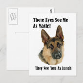 Deutscher Schäfermeister Postkarte (Vorne/Hinten)