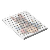 Deutscher Schäferpuppy mit Blume Notizblock (angewinkelt)