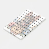 Deutscher Schäferpuppy mit Blume Post-it Klebezettel (angewinkelt)