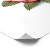 Deutscher Schäferpuppy mit Blume Poster (Ecke)