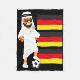 Deutscher Scheich Deutschland Flagge Fußball  Fleecedecke