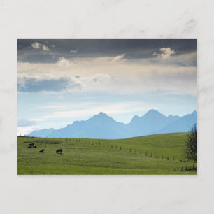 Deutscher schöner Himmel mit Bergen Postkarte