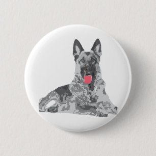 Deutscher Schwarz Button