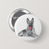 Deutscher Schwarz Button (Vorne & Hinten)