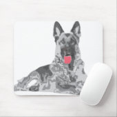 Deutscher Schwarz Mousepad (Mit Mouse)
