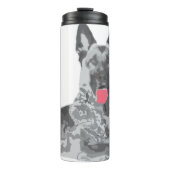 Deutscher Schwarz Thermosbecher (Vorderseite)