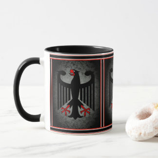Deutscher, schwarzer Adler der deutschen Flagge, Tasse