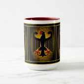Deutscher, schwarzer Adler der deutschen Flagge, Tasse (Zentrum)