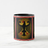 Deutscher, schwarzer Adler deutscher Flagge, Deuts Tasse (Zentrum)
