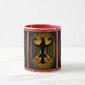 Deutscher, schwarzer Adler deutscher Flagge, Deuts Tasse (Zentrum)