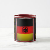 Deutscher, schwarzer Adler deutscher Flagge, Deuts Tasse (Zentrum)