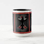 Deutscher, schwarzer Adler deutscher Flagge, Deuts Tasse (Zentrum)