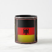 Deutscher, schwarzer Adler deutscher Flagge, Deuts Tasse (Zentrum)