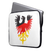 Deutscher Schwarzer Adler Laptopschutzhülle (Vorderseite Links)