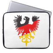 Deutscher Schwarzer Adler Laptopschutzhülle (Vorderseite)