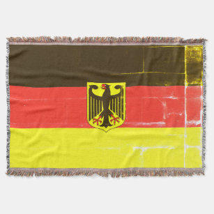 Deutscher, schwarzer Adler, mit der Flagge Decke