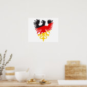 Deutscher Schwarzer Adler Poster (Küche)