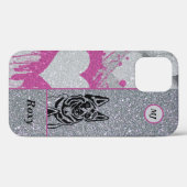 Deutscher Shepherd iPhone Case personalisierbar (Rückseite (Horizontal))