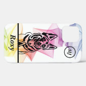 Deutscher Shepherd iPhone Case personalisierbar (Rückseite (Horizontal))