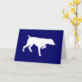 DEUTSCHER SHORTHAIR ZEIGER KARTE (Gelbe Blume)
