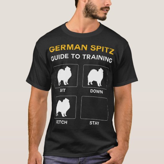 Deutscher Spitz-Leitfaden für die Ausbildung des H T-Shirt (Vorderseite)