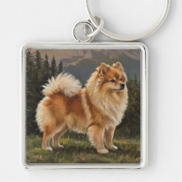 Deutscher Spitz Schlüsselanhänger