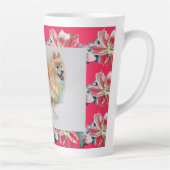 Deutscher Spitz Spitz Watercolor Hund Latte Tasse (Rechts)