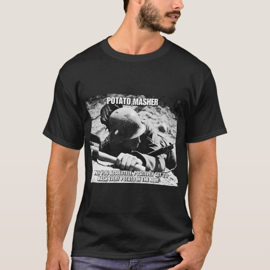 Deutscher Stampfer-" T - Shirt "der Kartoffel-WW2 (Vorderseite)
