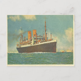 Deutscher Steamer Dresden vor England Postkarte