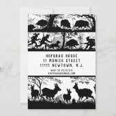 Deutscher Stil Mittelalterliches Fest Wild Game Di Einladung (Rückseite)