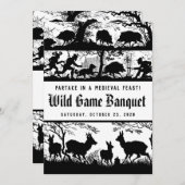 Deutscher Stil Mittelalterliches Fest Wild Game Di Einladung (Vorne/Hinten)