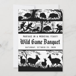 Deutscher Stil Mittelalterliches Fest Wild Game Di Einladung