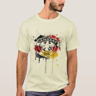 Deutscher Stolz Wasserfarbspritzer T-Shirt