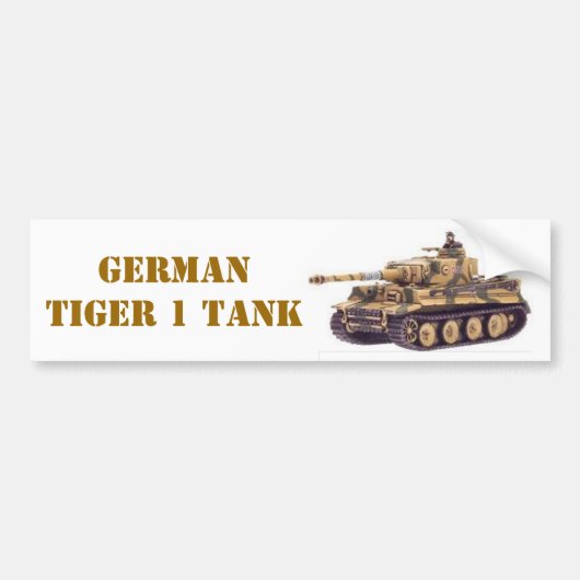 DEUTSCHER TIGER 1 TANK AUTOAUFKLEBER (Vorne)