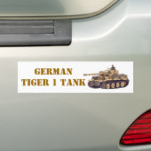 DEUTSCHER TIGER 1 TANK AUTOAUFKLEBER (Auf Auto)