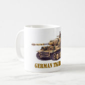 DEUTSCHER TIGER 1 TANK KAFFEETASSE (Vorderseite Links)