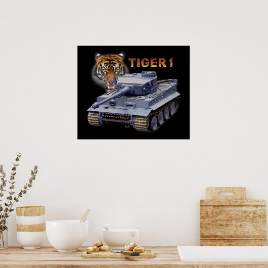 Deutscher Tiger 1 Tank Poster (Küche)