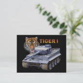 Deutscher Tiger 1 Tank Postkarte (Stehend Vorderseite)