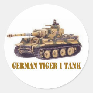 DEUTSCHER TIGER 1 TANK RUNDER AUFKLEBER