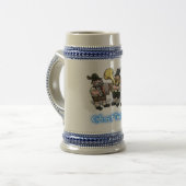 Deutscher Volksmusik Band Masskrug Bierglas (Vorderseite Links)